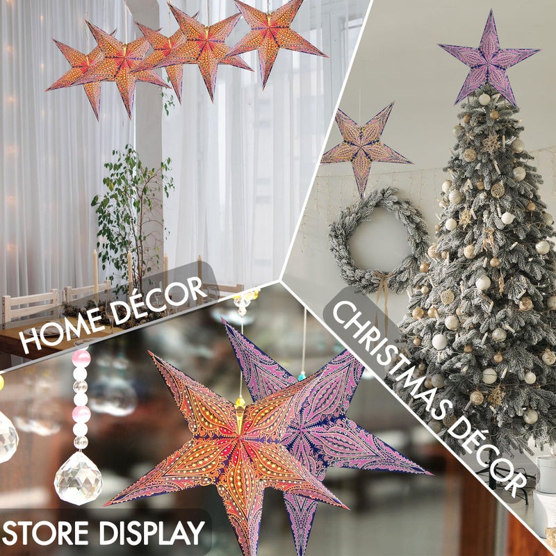 GalaxyArts - Queen (Blue Pink, Medium) - Paper Star Lantern - Image 5